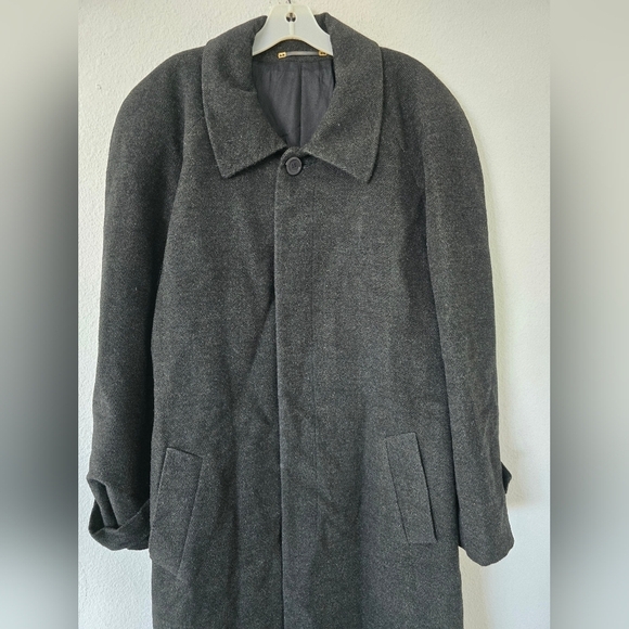 Peruvian Connection Overcoat Long Jacket Men 48 Alpaca Lambswool Heavy Old Money - Picture 3 of 15